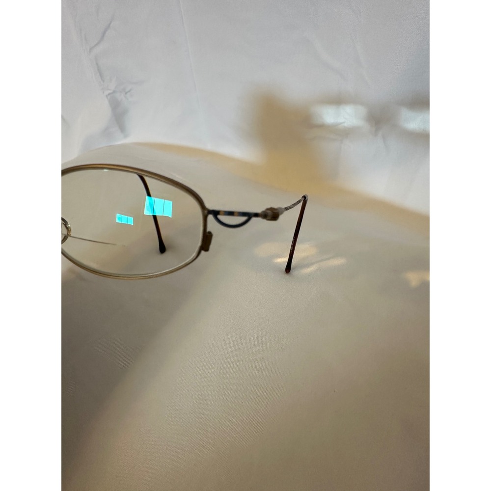 Calvin Klein Vintage Oval Eyeglasses Bronze Metal Frames Made in Italy CK 7242 - Picture 4 of 8